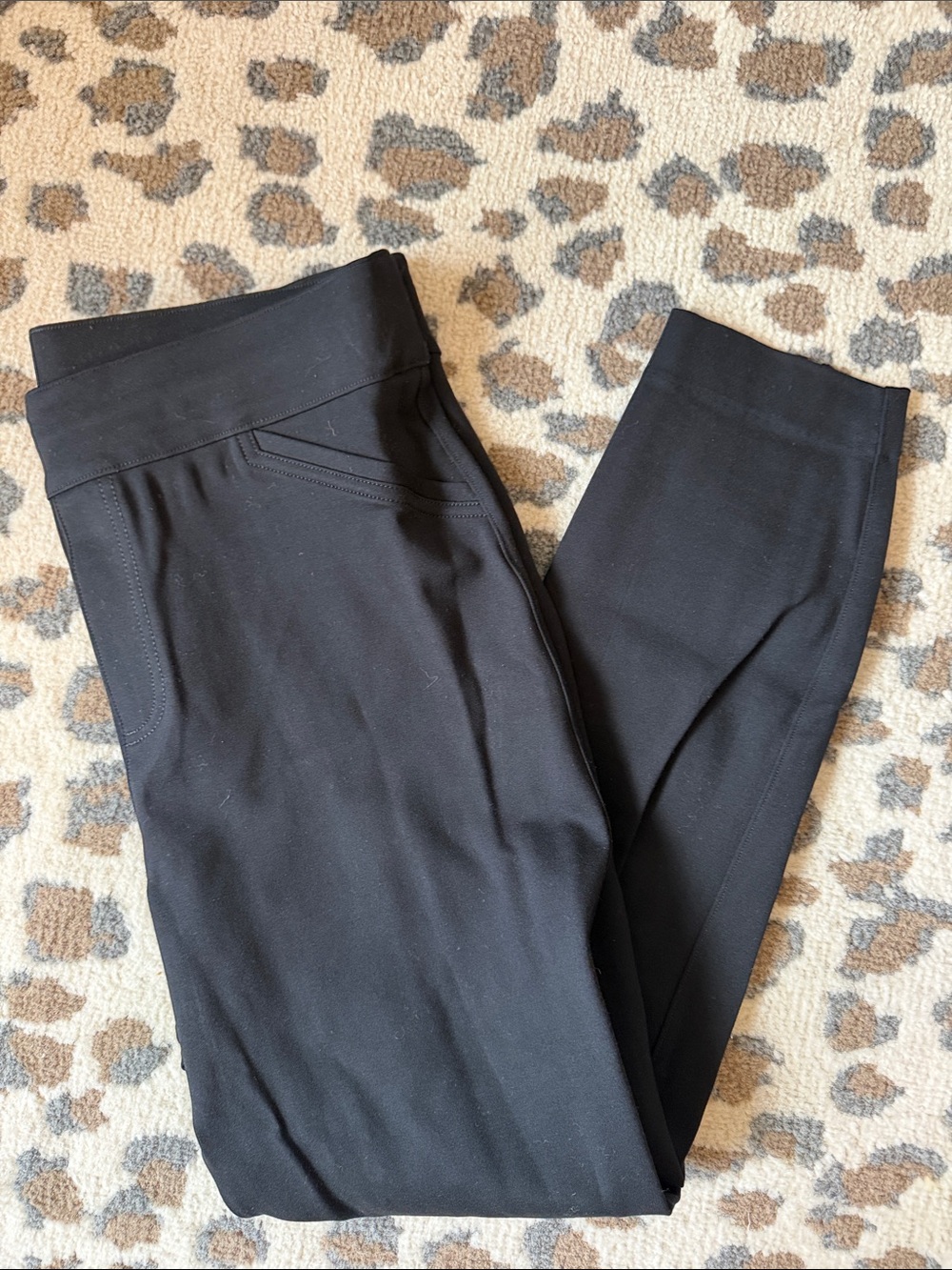 SPANX Black Ponte Pull-On Leggings